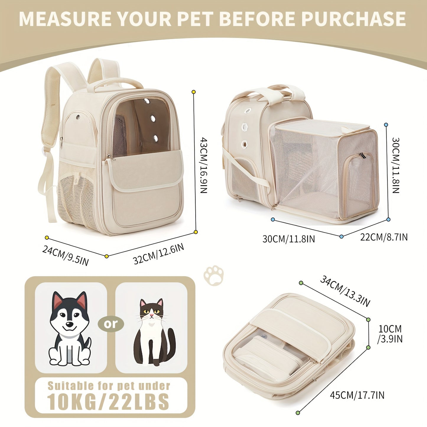 Pet Travel Backpack