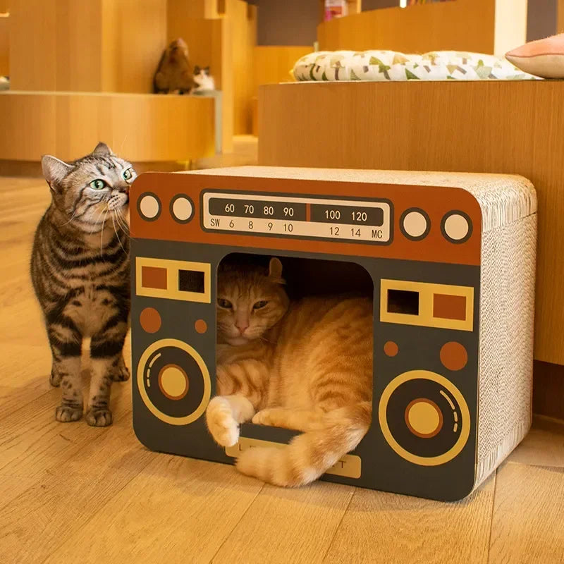 Creative Cat House Corrugated Cardboard