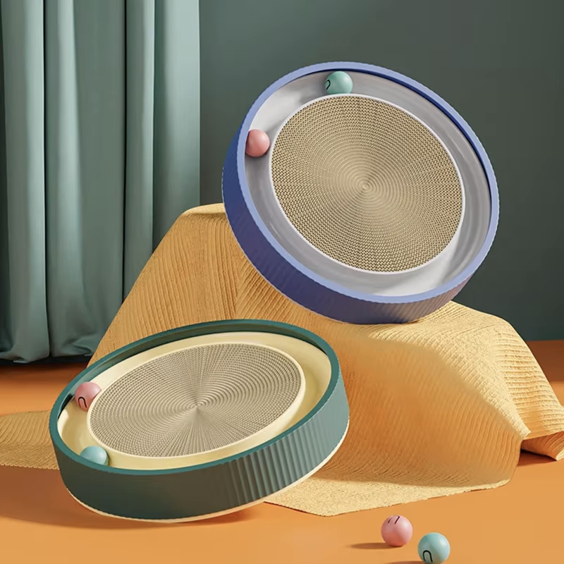 The ultimate cat toy! Round Cat Scratching Board and Nest