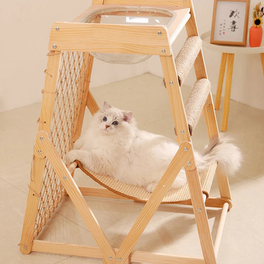 Cat Climbing and Scratching Board Hammock